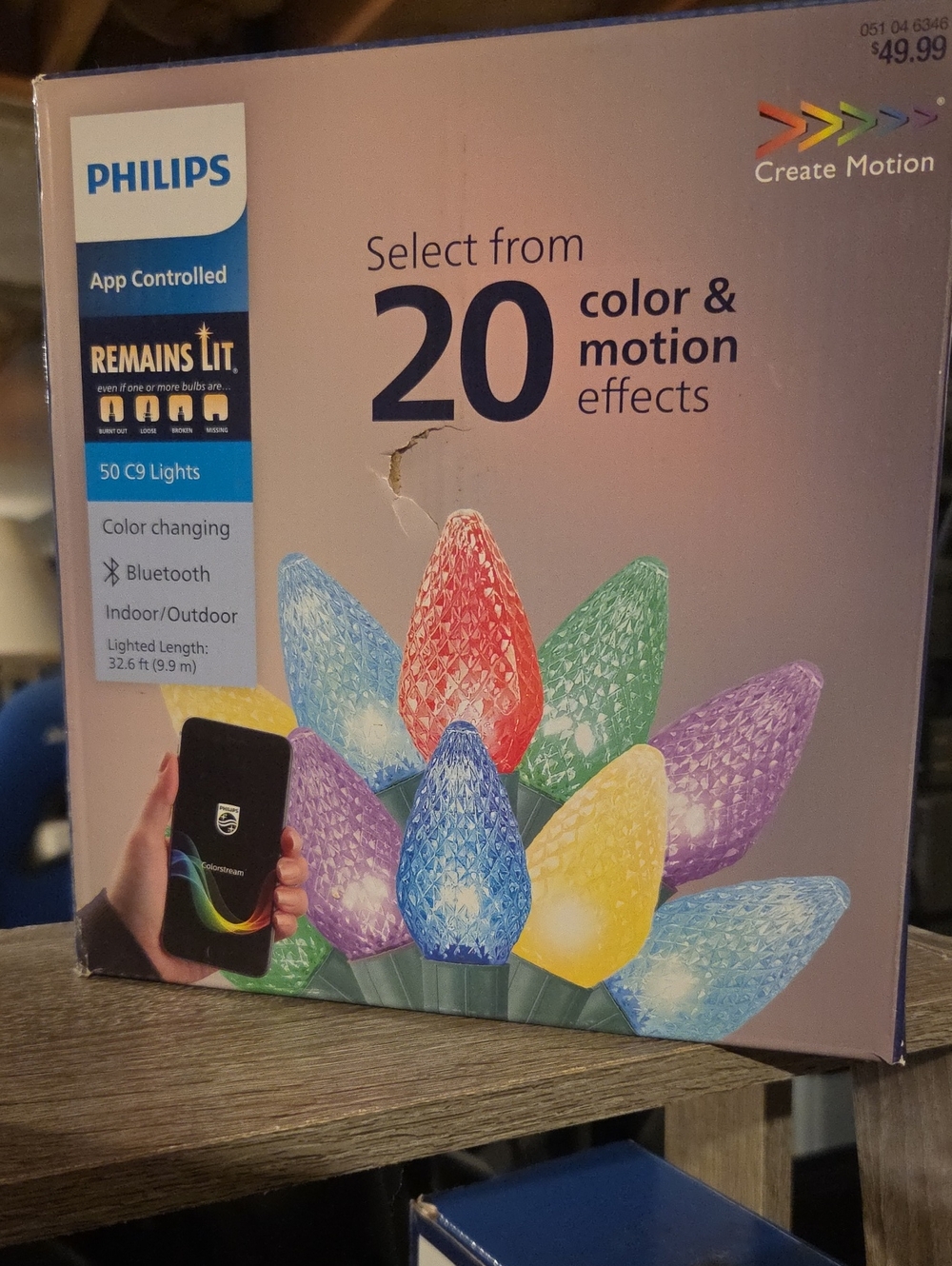 Philips Multicolor 50 C9 LED String Lights- NwT- App Controlled